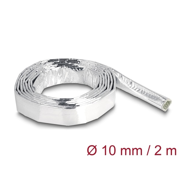 Delock 19001 Alumíniumból és üvegszálból készült kábel borító 2 m x 10 mm