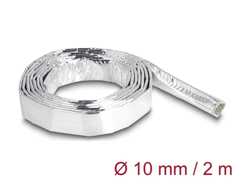 Delock 19001 Alumíniumból és üvegszálból készült kábel borító 2 m x 10 mm