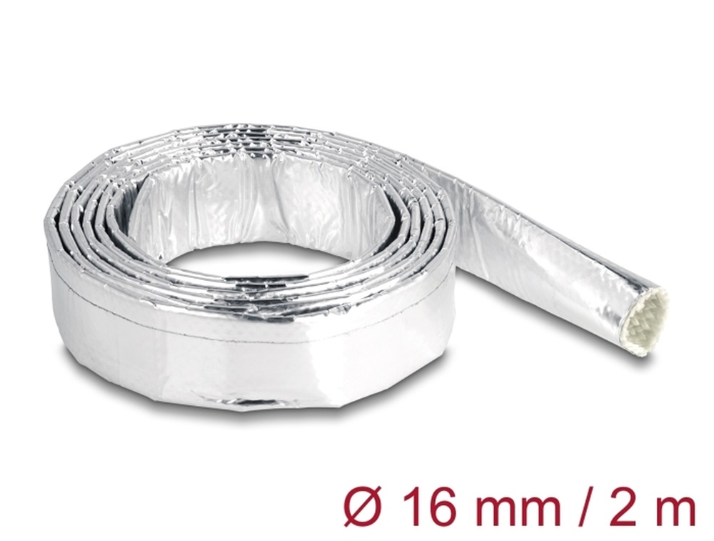 Delock 19003 Alumíniumból és üvegszálból készült kábel borító 2 m x 16 mm