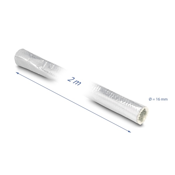 Delock 19003 Alumíniumból és üvegszálból készült kábel borító 2 m x 16 mm