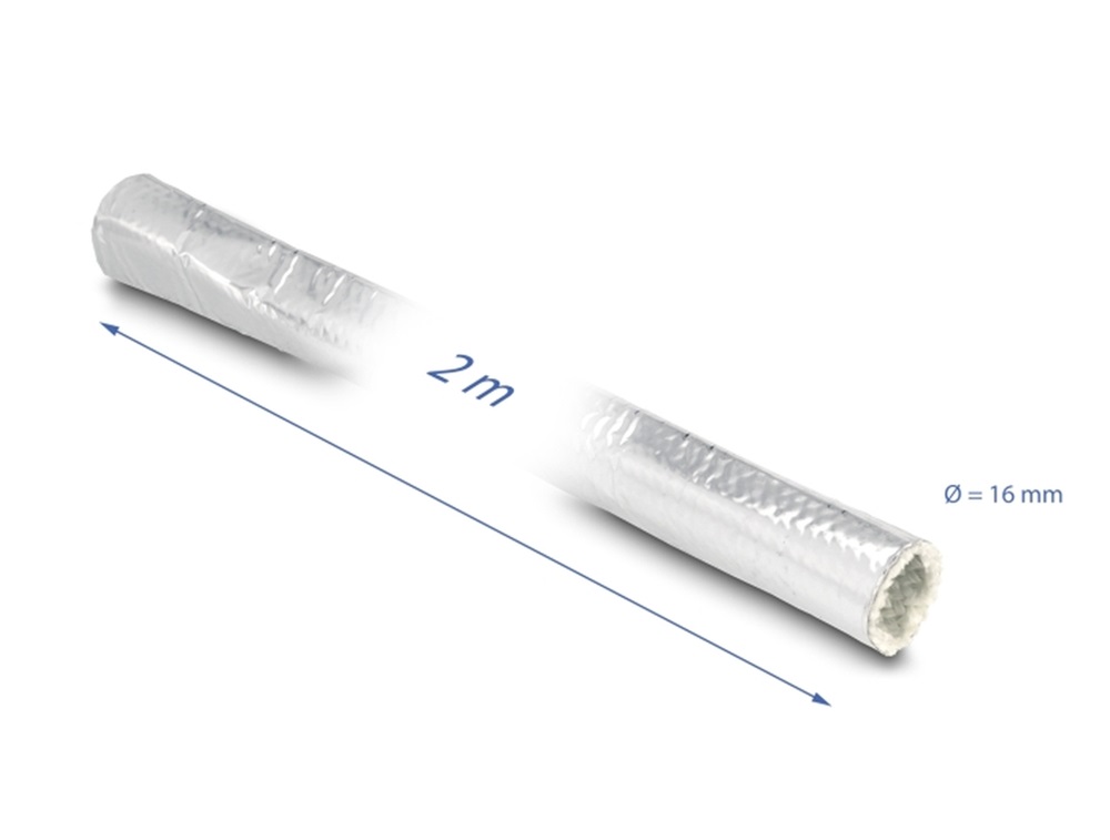 Delock 19003 Alumíniumból és üvegszálból készült kábel borító 2 m x 16 mm