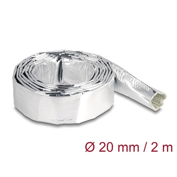 Delock 19004 Alumíniumból és üvegszálból készült kábel borító 2 m x 20 mm