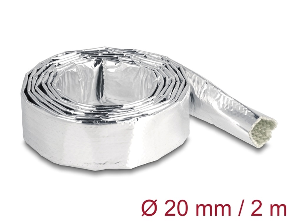 Delock 19004 Alumíniumból és üvegszálból készült kábel borító 2 m x 20 mm