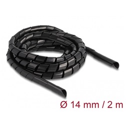 Delock 19022 Spirál flexibilis tömlő 2 m x 14 mm fekete