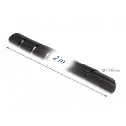 Delock 19022 Spirál flexibilis tömlő 2 m x 14 mm fekete