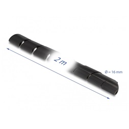 Delock 19024 Spirál flexibilis tömlő 2 m x 16 mm fekete