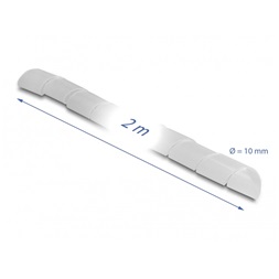 Delock 19025 Spirál flexibilis tömlő 2 m x 10 mm áttetsző