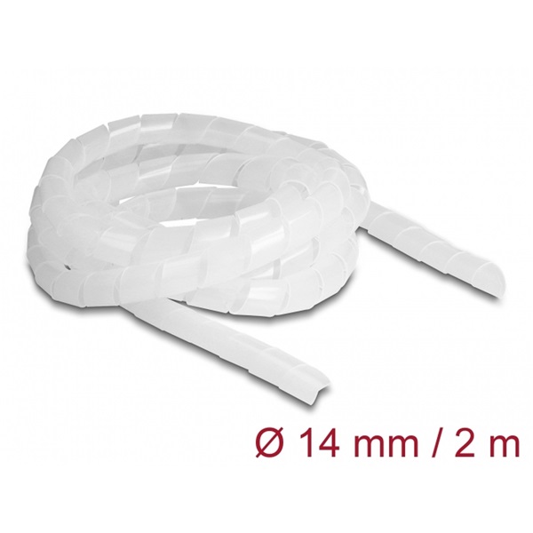 Delock 19057 Spirál flexibilis tömlő 2 m x 14 mm áttetsző