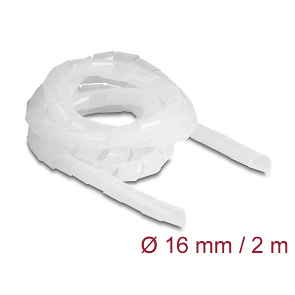 Delock 19058 Spirál flexibilis tömlő 2 m x 16 mm áttetsző