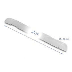 Delock 19058 Spirál flexibilis tömlő 2 m x 16 mm áttetsző