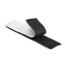 Delock 19081 Velcro öntapadó tépőzáras szalag-szett, H 10 m és Sz 25 mm fekete