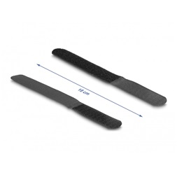 Delock 19110 Befűzős kábelkötegelő hossza 180 mm fekete 20 mm, 10 db