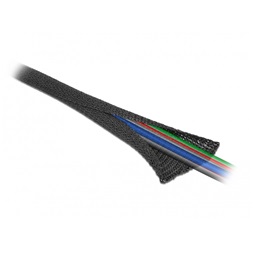 Delock 19181 Szőtt önzáródó karmantyú 2 m x 25 mm-es, fekete