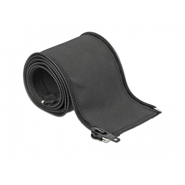 Delock 19217 Szőtt önzáródó karmantyú 1 m x 25 mm-es fekete