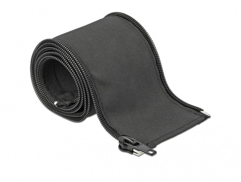 Delock 19217 Szőtt önzáródó karmantyú 1 m x 25 mm-es fekete