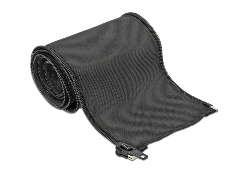 Delock 19218 Szőtt önzáródó karmantyú 1 m x 35 mm-es fekete