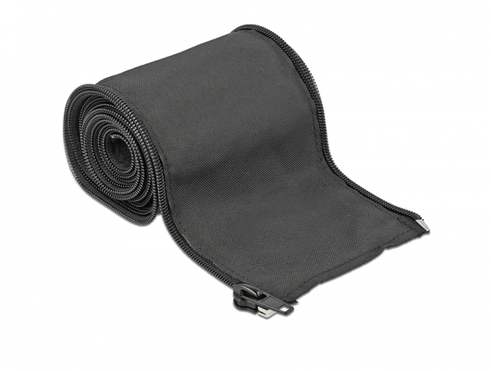 Delock 19220 Szőtt önzáródó karmantyú 2 m x 35 mm-es fekete