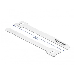 Delock 19519 Befűzős kábelkötegelő hossza 150 mm szépessége 12 mm, 10 db. Fehér