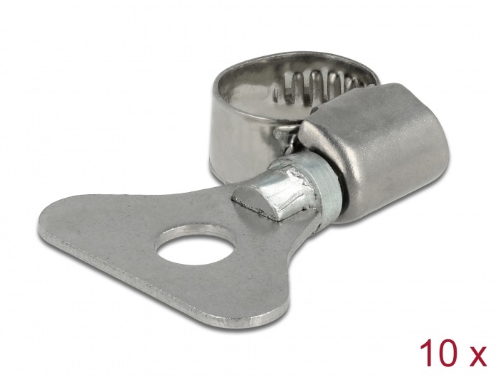 Delock 19570 8-12mm 10 db-os fém pillangó tömlőbilincs