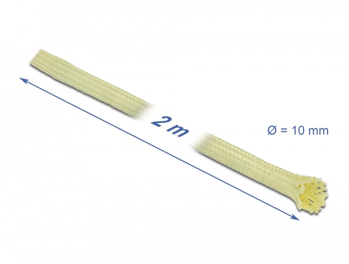 Delock 20799 2mx10mm aramid szálakból fonott kábelharisnya
