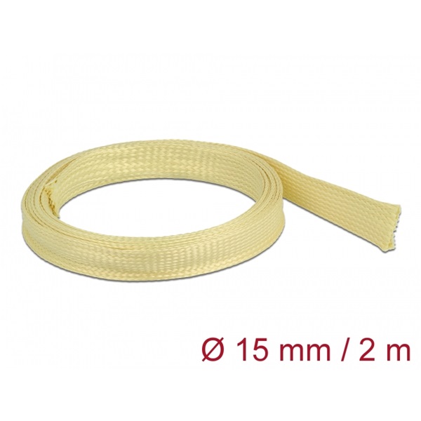 Delock 20800 2mx15mm aramid szálakból fonott kábelharisnya