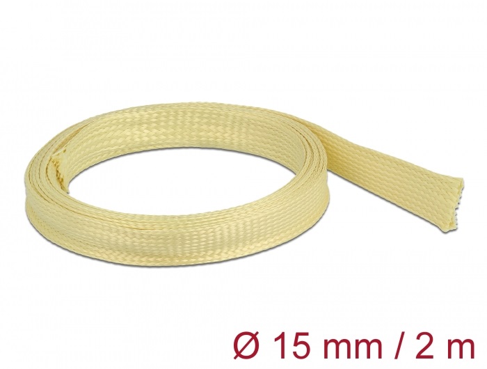 Delock 20800 2mx15mm aramid szálakból fonott kábelharisnya