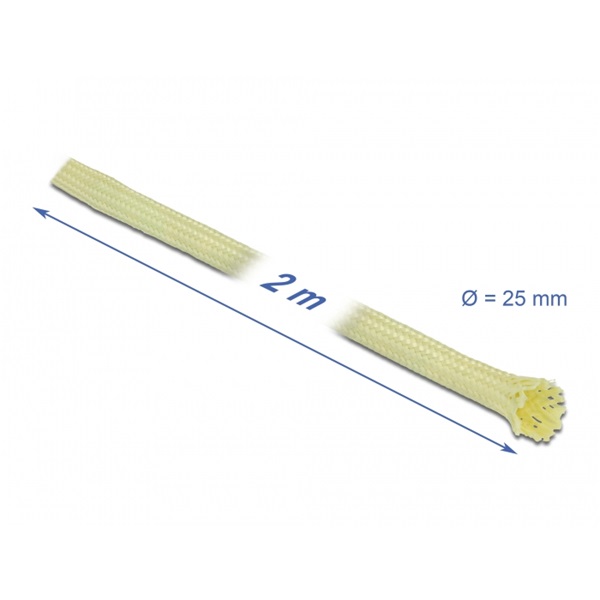Delock 20801 2mx25mm aramid szálakból fonott kábelharisnya