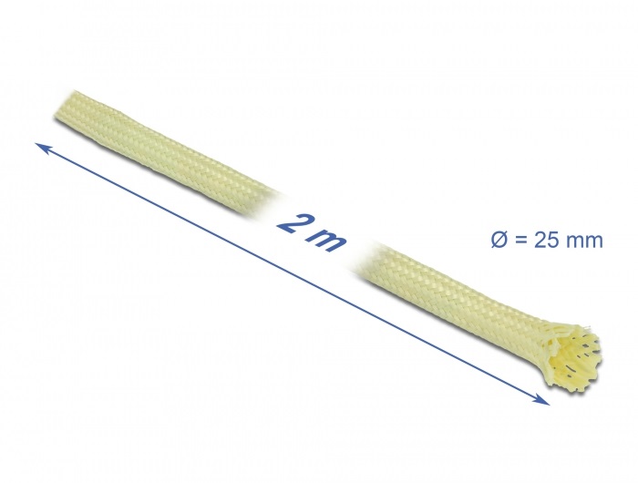 Delock 20801 2mx25mm aramid szálakból fonott kábelharisnya