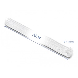 Delock 20813 10mx13mm fehér önzáródó fonott kábelharisnya