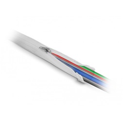 Delock 20828 2mx30mm fehér hőálló zipzáras fonott kábelharisnya