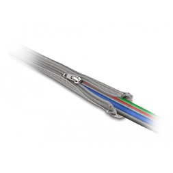 Delock 20836 3mx20mm szürke hőálló zipzáras fonott kábelharisnya