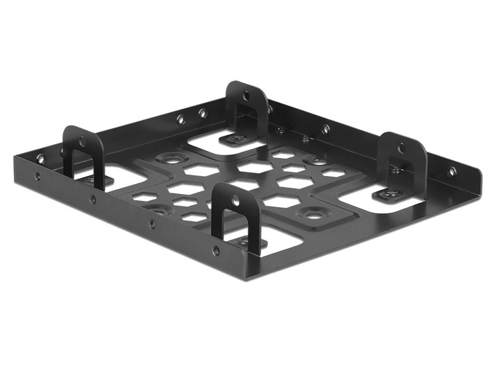 Delock 21324 2 x 2.5" - 3.5" fekete alumínium beépítő keret
