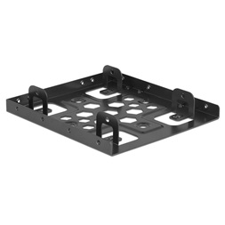 Delock 21324 2 x 2.5" - 3.5" fekete alumínium beépítő keret