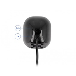 Delock 27002 Mini Sztereó személyi számítógép hangfal 3,5 mm sztereó jack apával és USB töltéssel