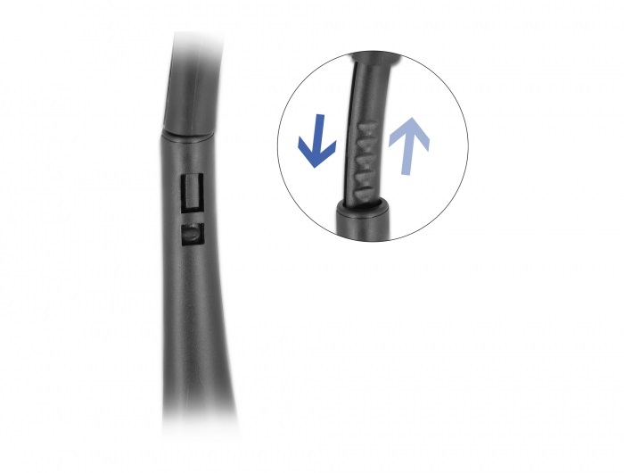 Delock 27177 ultrakönnyű USB fekete mono headset