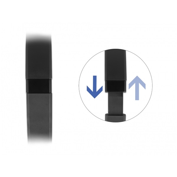 Delock 27180 USB fekete mikrofonos fejhallgató