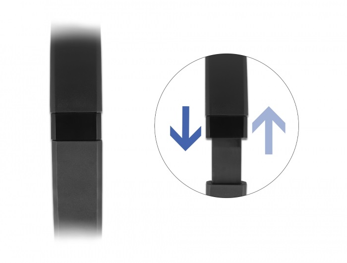 Delock 27180 USB fekete mikrofonos fejhallgató