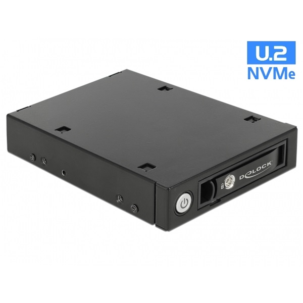 Delock 47232 3.5 hordozható keret 1 db. 2.5 U.2 NVMe SSD vagy SATA / SAS HDD / SSD-hez