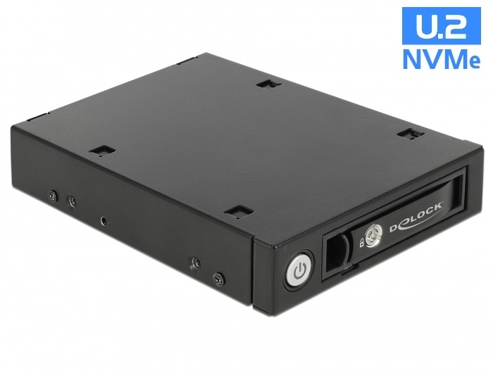 Delock 47232 3.5 hordozható keret 1 db. 2.5 U.2 NVMe SSD vagy SATA / SAS HDD / SSD-hez