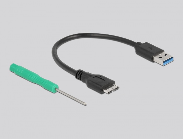 Delock 42006 SuperSpeed USB3.2 Micro-B - mSATA SSD külső ház