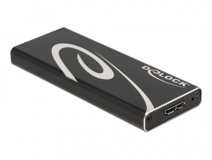 Delock 42007 SuperSpeed USB3.2 Micro-B - M.2 SSD külső ház