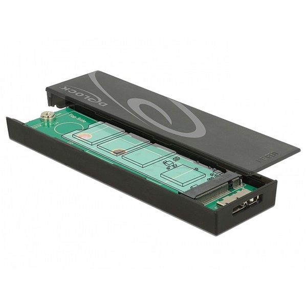 Delock 42598 SuperSpeed USB 3.1 Gen2 Micro-B anya - M.2 SSD külső ház
