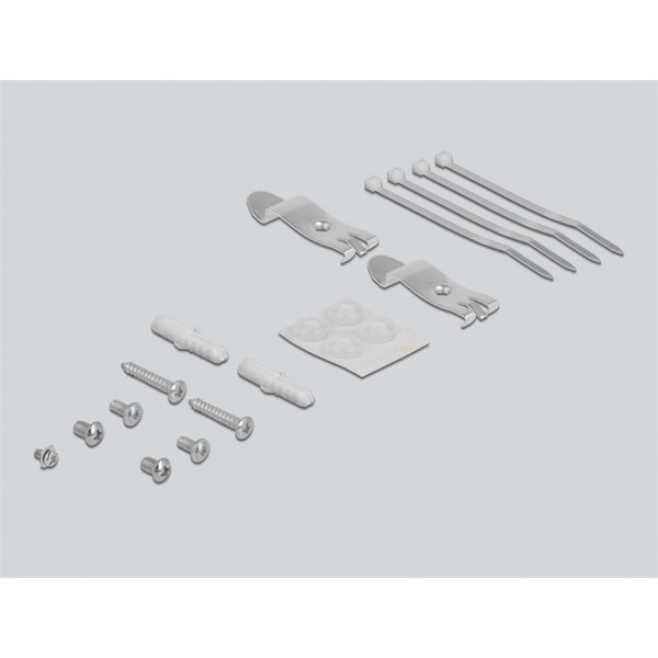 Delock 43407 4 portos szürke Keystone próbapanel