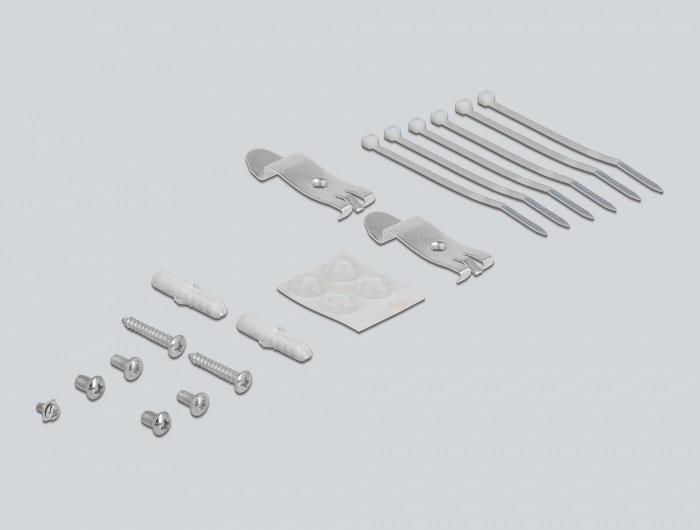 Delock 43411 6 portos fekete Keystone próbapanel