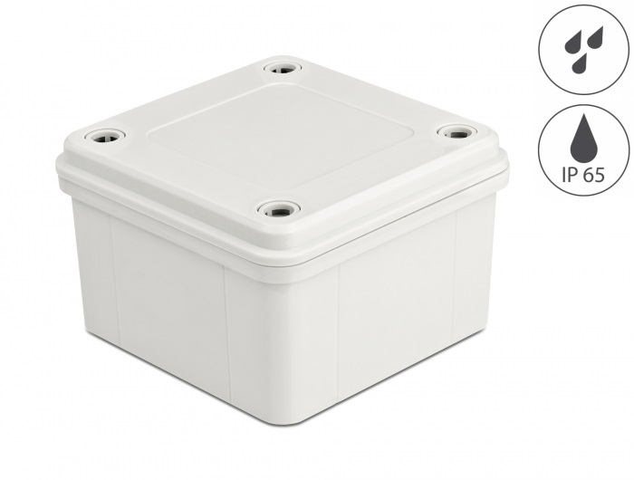 Delock 60396 IP65 vízhatlan 96x96x60mm szürke installációs ház