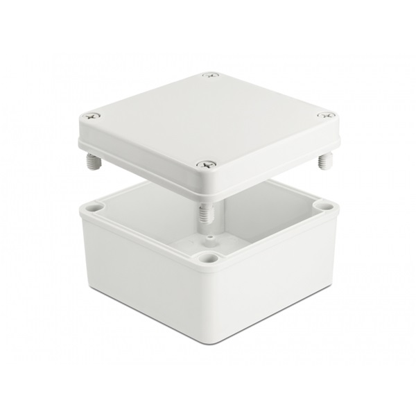 Delock 60398 IP65 vízhatlan 125x125x75mm szürke installációs ház