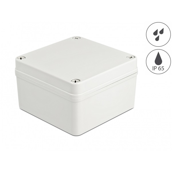 Delock 60398 IP65 vízhatlan 125x125x75mm szürke installációs ház