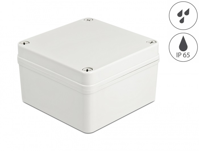 Delock 60398 IP65 vízhatlan 125x125x75mm szürke installációs ház