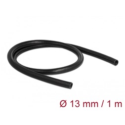 Delock 60457 1mx13mm fekete kábelvédő borítás