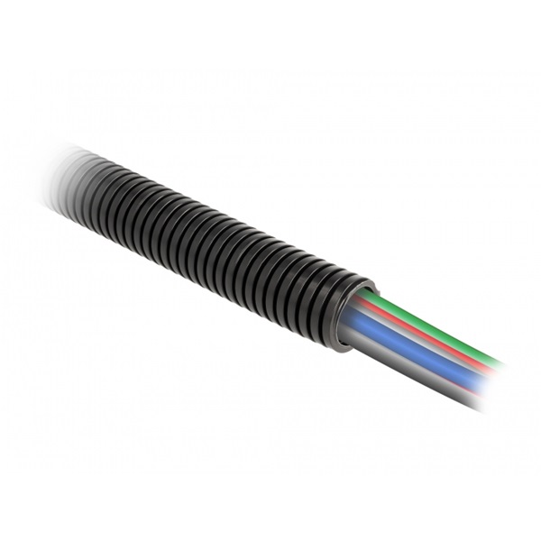 Delock 60458 1mx21,2mm fekete kábelvédő borítás